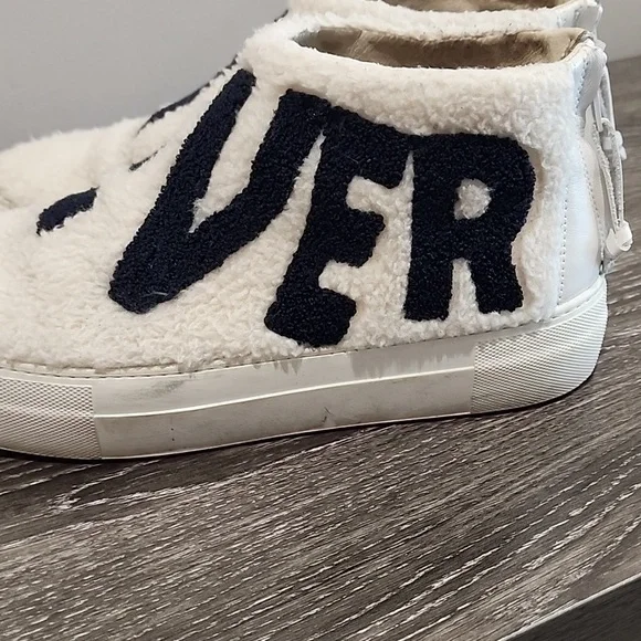 Joshua Sanders What Ever Fuzzy Zipper Back Sneaker Booties - Picture 8 of 8